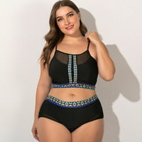 Bicirsell podstavljeni bikini setovi za žene Moda Ispiši dva kupaće kostim za kupaće kostim Veliki i