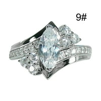 SKPBlutn prstenovi za žene djevojke cirkon nakit za rođendan prijedloga za mladenke za angažman prsten