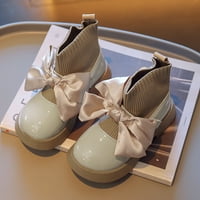 FVWitlyh Gilrs čizme za djevojke Djevojke cipele modne kožne čizme cipele vodootporne kožne kratke čizme