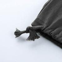 Crni muški teretni kratke hlače MENS Street Casual Sports Multi Džepni nosač kauta u konopcu u konopci