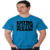 Extra gluten Molimo foontie Love Carbs Muška grafička majica Tees Brisco Brends X