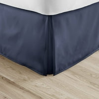 Živ pikseli krevetni suknji mornarsko čvrsto pamuk krevet suknja 800tc