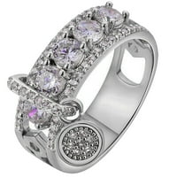 CPTFADH prstenovi za žene lično jednostavno retro umetnuli Rhinestone Multicolor prsten ženski nakit