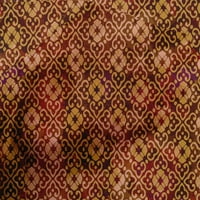 Onuone pamuk poplin smeđa tkanina batik šivaće tkanina od dvorišta otisnuta DIY odjeća šivaće zalihe