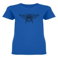 Pčela za skiciranje dizajna majica u obliku žena -image by shutterstock, ženska velika
