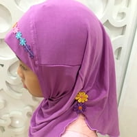 Živjeli američke djevojke muslimanska hidžab cvjetna čipka glava šal djeca islamski arapski šal šalovi