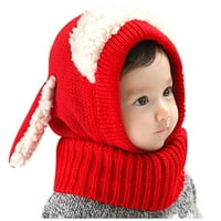 Nova zimska dječja dječja dječaka Topla vunena coif kape za šal kapuljače kape za djecu