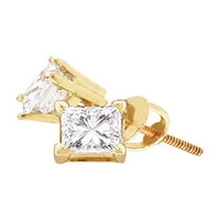 Jewels 14kt Bijelo zlato Ženo okruglo Prong-set dijamantski ovalni klaster prsten CTTW