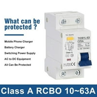 MCB RCCB RCD Tip AC RCBO DPNL zaostali prekidač struje