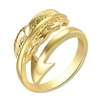 KIZLY Prstenovi, dame moda otvorena zlatna prstena modna kreativna nakita, majčina dnevna poklona, ​​ženski