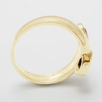 Britanci napravio 14k žuto zlato prirodni prsten ženske žene - Opcije veličine - Veličina 5,25