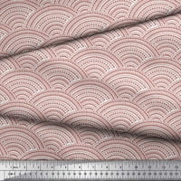Soimoi crvena pamučna kambrička tkaninska tkanina polukrug geometrijska tiskana tkanina širom