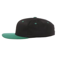 Klasični šešir za snažnu šešir A do z Početna slova, crna zelena kapa bijela zeleno slovo