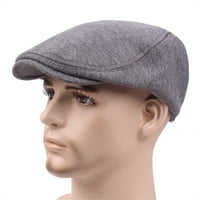 Newsboy kapa za muškarce podesive povremene beretke ravni šešir retro šešir-crni
