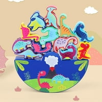 Drvena dinosaura igračka za djecu za djecu puzzle navoje igara Edukativne igračke za rođendanski pokloni