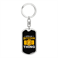To je bitcoin stvar zlatni kripto od nehrđajućeg čelika ili 18K zlatni tag za pse