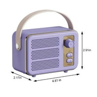 Binmer kreativni dizajn retro bežičnog Bluetooth zvučnika, mini vanjski pogodan visokokvalitetni prijenosni mali zvučnik