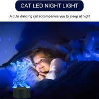 Dance Cat Slatka noćna lampica, boje Promjena mačiće tablice sa pametnim dodirom i USB-om za kućne zabave