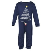 Holiday Božić Family Pajamas Podudaranje postavljenih moose Xmas PJS za parove i djecu za spavanje za bebe