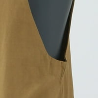 Labakihah muške hlače Muške bib ukupne duge lagane ležerne prilike labave fit hosleći kombinezon gumba