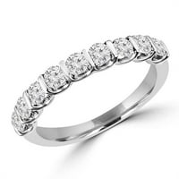 MDR170077-3. 0. CTW okrugli dijamantski bar set polu-vječnosti vjenčani prsten za vjenčanje u 14k bijelo