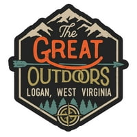 Logan West Virginia The Great na otvorenom dizajn naljepnica vinilnih naljepnica