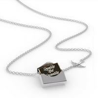 Clatnet ogrlica Klasični dizajn Kvaliteta ne količina u srebrnom kovertu Neonblond