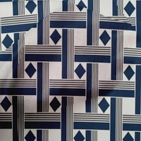 Onuone pamučne kambričke tkanine Diamond & Basketweave Geometrijski print Šivaći tkaninu BTY Wide