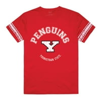 Youngstown Državni univerzitet Penguina Muška fudbalska majica T-majica Crvena velika