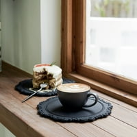 Glupe breza Vintage čipka Dekor posluživanje retro stila Prekrasna ABS resolna ladica za kafu za kućnu