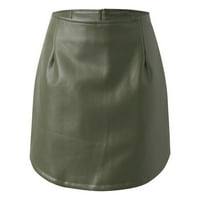Suknja za žene Dame Stretch kožne suknje casual mini olovka Radna suknja