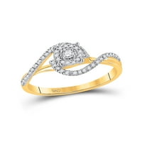 10k žuto zlato dijamantski pasijan za bridalni vjenčani prsten za vjenčanje CTTW