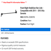 Prednja desna stabilizator bar Link - kompatibilan sa - Kia Sorento 2012