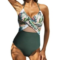 Giligiliso Clearance Ljeto Ženski kupaći kostimi One Nedostaje s prednjim križnim rezanim mrežama Jednodijelni