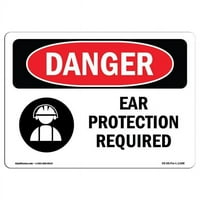 Prijava OS-DS-A-1218-L- In. OSHA OPASNOSNA ZNAČA - Potrebna je zaštita uha