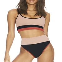 Fonwoon Womens Push Up Tankini Set Beachwim odjeća kupaći kupaći kupaći kupaći kostimi S-XL podstavljeni
