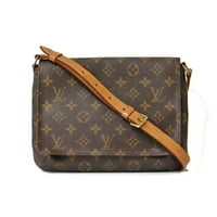 Ovjerena korištena Louis Vuitton torba za ramena Monogram Musette Tango Brown Ženska ženska platna