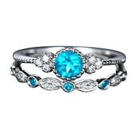 Prstenovi ženski modni dijamantni prsten za par nakit set 5-10