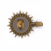 Lion zaši za uši Art Deco modna kosa za šeće za sunčanje Retro metalni kopči PIN