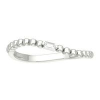 Araiya Sterling Silver Diamond BAND prsten, veličina 5