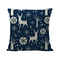 Tkrady bacač jastuk, božićni pahuljica jastuka za snježnu posteljinu posteljina viseća božićna stablo