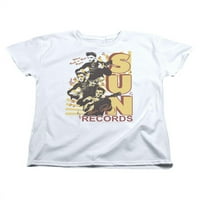 Sunce Records Record Company Elvis Presley Rock N 'Roll King Ženska majica Thee Tee