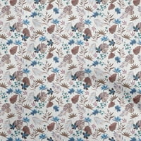 Onuone pamučne kambrične smeđe tkanine Tropska DIY odeća prekriva tkanina za ispis tkanine sa dvorištem