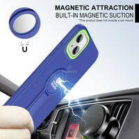 Za Apple iPhone plus 6. Oklop dvostruki sloj Metal Chickstand Magnetni auto montira hibridni utjecaj zaštitni otporni na udarcu