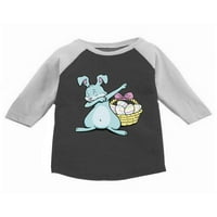 Newkward Styles Dabbing Easter Bunny Raglan majica za majicu Funny Easter Dab dres za dječake Slatka