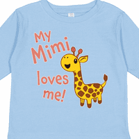 Inktastic My Mimi voli me-slatka Giraffe poklon malih dječaka ili majica s dugim rukavima