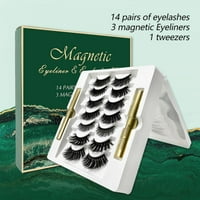 Magnetske trepavice sa oblogom za oči Premium 3D prirodni izgled trepavice za ponovnu upotrebu sa pincetom,