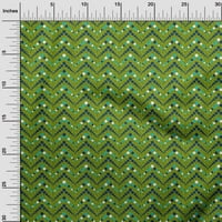 Onuone pamuk poplin Twill Forest Zelena tkanina Chevron Geometrijska tkanina za šivanje tiskane ploče