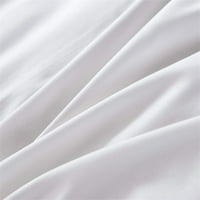 Poklopac posteljine smeđe i bijelog uzorka ne-klizne modne vintage sa jastukom, kraljem