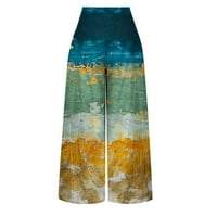 Duksevi Anuirheih za žene Jeseni modni ženski udobni tiskani visoko struk hlače za slobodno vrijeme Tweatpats joga hlače
